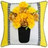 Edie Home Outdoor Striped Floral Roses Decorative Pillow -Cheap Edie Home Store 3030058188 RLLD 1