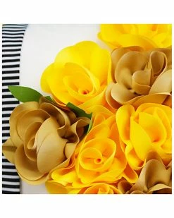 Edie Home Outdoor Striped Floral Roses Decorative Pillow -Cheap Edie Home Store 3030058188 RLLD 3