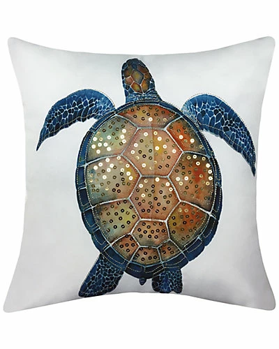 Edie Home Printed Turtle Outdoor Pillow 3 Edie Home Printed Turtle Outdoor Pillow