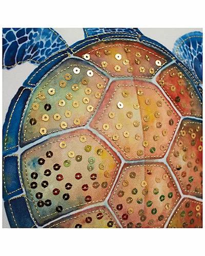 Edie Home Printed Turtle Outdoor Pillow 5 Edie Home Printed Turtle Outdoor Pillow - Image 3