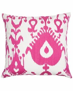 Edie Home Oversized Ikat Embroidered Pillow