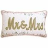 Edie Home Celebrations Floral Beaded "Mr & Mrs" Decorative Pillow -Cheap Edie Home Store 3030591086 RLLD 1