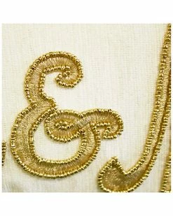 Edie Home Celebrations Floral Beaded "Mr & Mrs" Decorative Pillow -Cheap Edie Home Store 3030591086 RLLD 4