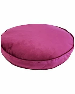 Edie Home Panne Velvet Round Decorative Pillow -Cheap Edie Home Store 3030591108 RLLD 2