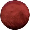 Edie Home Panne Velvet Round Decorative Pillow