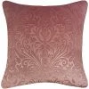 Edie Home Embossed Panne Velvet Decorative Pillow