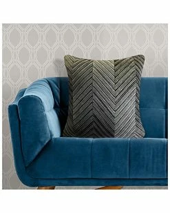 Edie Home Chevron Velvet Decorative Pillow -Cheap Edie Home Store 3030591124 RLLD 3