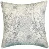 Edie Home Indoor/Outdoor Fine Line Embroidered Floral Decorative Pillow -Cheap Edie Home Store 3030591147 RLLD 1