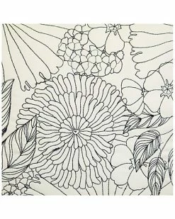 Edie Home Indoor/Outdoor Fine Line Embroidered Floral Decorative Pillow -Cheap Edie Home Store 3030591147 RLLD 4