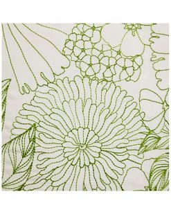 Edie Home Fine Line Embroidered Floral Indoor & Outdoor Decorative Pillow -Cheap Edie Home Store 3030591149 RLLD 3