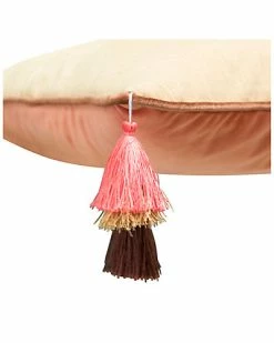 Edie Home Velvet Reversible Tassel Decorative Pillow -Cheap Edie Home Store 3030591160 RLLD 3
