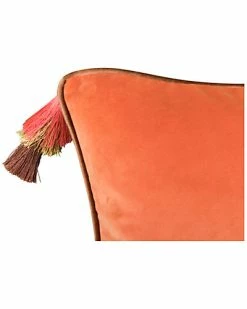 Edie Home Velvet Reversible Tassel Decorative Pillow -Cheap Edie Home Store 3030591160 RLLD 4
