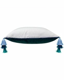Edie Home Velvet Reversible Tassel Decorative Pillow -Cheap Edie Home Store 3030591161 RLLD 3