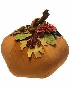 Edie Home Velvet Harvest Pumpkin Pillow -Cheap Edie Home Store 3030723400 RLLD 2
