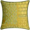 Edie Home Velvet Patchwork Embroidered Decorative Pillow
