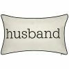 Edie Home Celebrations Husband Embroidered Decorative Pillow -Cheap Edie Home Store 3030723412 RLLD 1