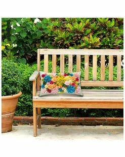 Edie Home Floral Bouquet Dimensional Indoor/Outdoor Lumbar Decorative Pillow -Cheap Edie Home Store 3030966163 RLLD 4