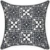 Edie Home Indoor/Outdoor Embroidered Lace Decorative Pillow