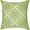Edie Home Indoor & Outdoor Embroidered Lace Decorative Pillow
