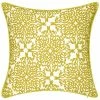 Edie Home Indoor & Outdoor Embroidered Lace Decorative Pillow