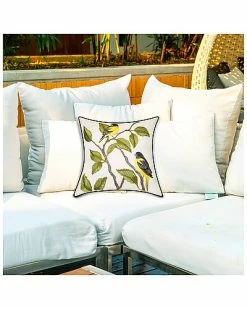 Edie Home Indoor/Outdoor Embroidered Birds Decorative Pillow -Cheap Edie Home Store 3030966190 RLLD 4