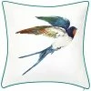 Edie Home Indoor/Outdoor Watercolor Bird Decorative Pillow