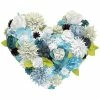 Edie Home Indoor/Outdoor Floral Heart Shaped Dimensional Decorative Pillow