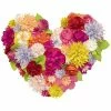 Edie Home Indoor/Outdoor Floral Heart Shaped Dimensional Decorative Pillow -Cheap Edie Home Store 3030966200 RLLD 1