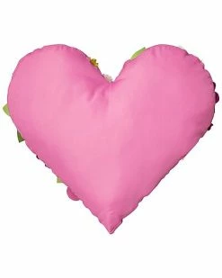 Edie Home Indoor/Outdoor Floral Heart Shaped Dimensional Decorative Pillow -Cheap Edie Home Store 3030966200 RLLD 2