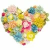 Edie Home Edie@Home Indoor & Outdoor Floral Heart Shaped Dimensional Decorative Pillow -Cheap Edie Home Store 3030966201 RLLD 1