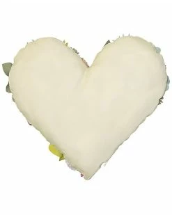 Edie Home Edie@Home Indoor & Outdoor Floral Heart Shaped Dimensional Decorative Pillow -Cheap Edie Home Store 3030966201 RLLD 2