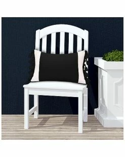 Edie Home Indoor & Outdoor Colorblock Tassel Fringe Lumbar Decorative Pillow -Cheap Edie Home Store 3030966202 RLLD 3