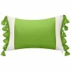 Edie Home Indoor/Outdoor Colorblock Tassel Fringe Lumbar Decorative Pillow -Cheap Edie Home Store 3030966203 RLLD 1