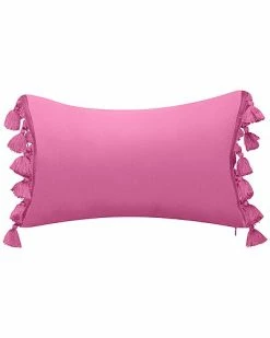 Edie Home Indoor/Outdoor Colorblock Tassel Fringe Lumbar Decorative Pillow -Cheap Edie Home Store 3030966204 RLLD 2