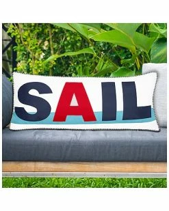 Edie Home Edie@Home Indoor & Outdoor Bold Sail Reversible Nautical Lumbar Decorative Pillow 7 Edie Home Edie@Home Indoor & Outdoor Bold Sail Reversible Nautical Lumbar Decorative Pillow -Cheap Edie Home Store 3030966209 RLLD 3