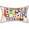 Edie Home Edie@Home Indoor & Outdoor Nautical Flags Reversible Lumbar Decorative Pillow -Cheap Edie Home Store 3030966212 RLLD 1