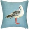 Edie Home Indoor/Outdoor Watercolor Seagull Decorative Pillow