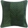 Edie Home Chevron Velvet Decorative Pillow