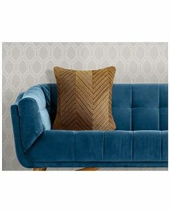 Edie Home Chevron Velvet Decorative Pillow -Cheap Edie Home Store 3050098881 RLLD 4