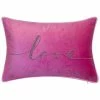 Edie Home Celebrations Beaded Love Decorative Pillow