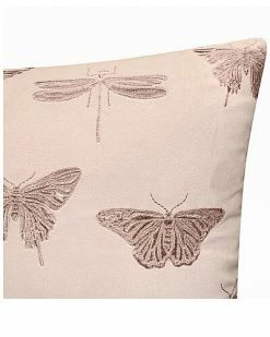 Edie Home Embroidered Butterflies And Moths / Zippered Shell Decorative Pillow -Cheap Edie Home Store 3050098904 RLLD 4