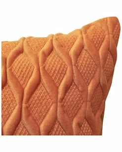 Edie Home Fishnet Ruched Velvet Decorative Pillow -Cheap Edie Home Store 3050098908 RLLD 5