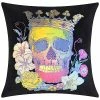Edie Home Halloween Velvet Day Of The Decorative Pillow -Cheap Edie Home Store 3050098914 RLLD 1