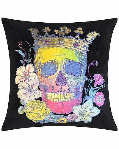 Edie Home Halloween Velvet Day Of The Decorative Pillow 3 Edie Home Halloween Velvet Day Of The Decorative Pillow
