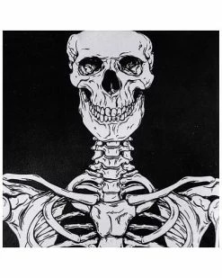 Edie Home Edie@Home Halloween Velvet Peace Skeleton Decorative Pillow -Cheap Edie Home Store 3050098916 RLLD 3