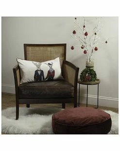 Edie Home Edie@Home Mr & Mrs Reindeer Christmas Decorative Pillow -Cheap Edie Home Store 3050098927 RLLD 6