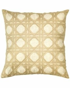 Edie Home Rattan Decorative Pillow