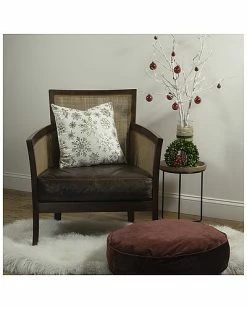 Edie Home Snowflakes Velvet Foil Print Holiday Decorative Pillow -Cheap Edie Home Store 3050098949 RLLD 6