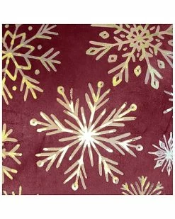 Edie Home Snowflakes Velvet Foil Print Holiday Decorative Pillow -Cheap Edie Home Store 3050098951 RLLD 3