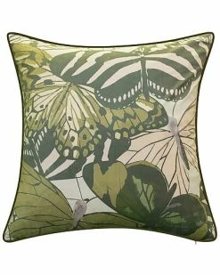 Edie Home Edie@Home Velvet Bold Butterfly Decorative Pillow